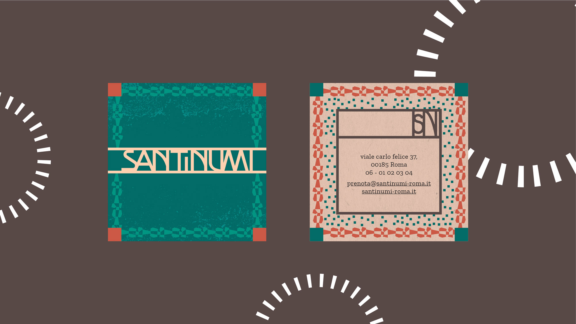 Santinumi business card design made by most